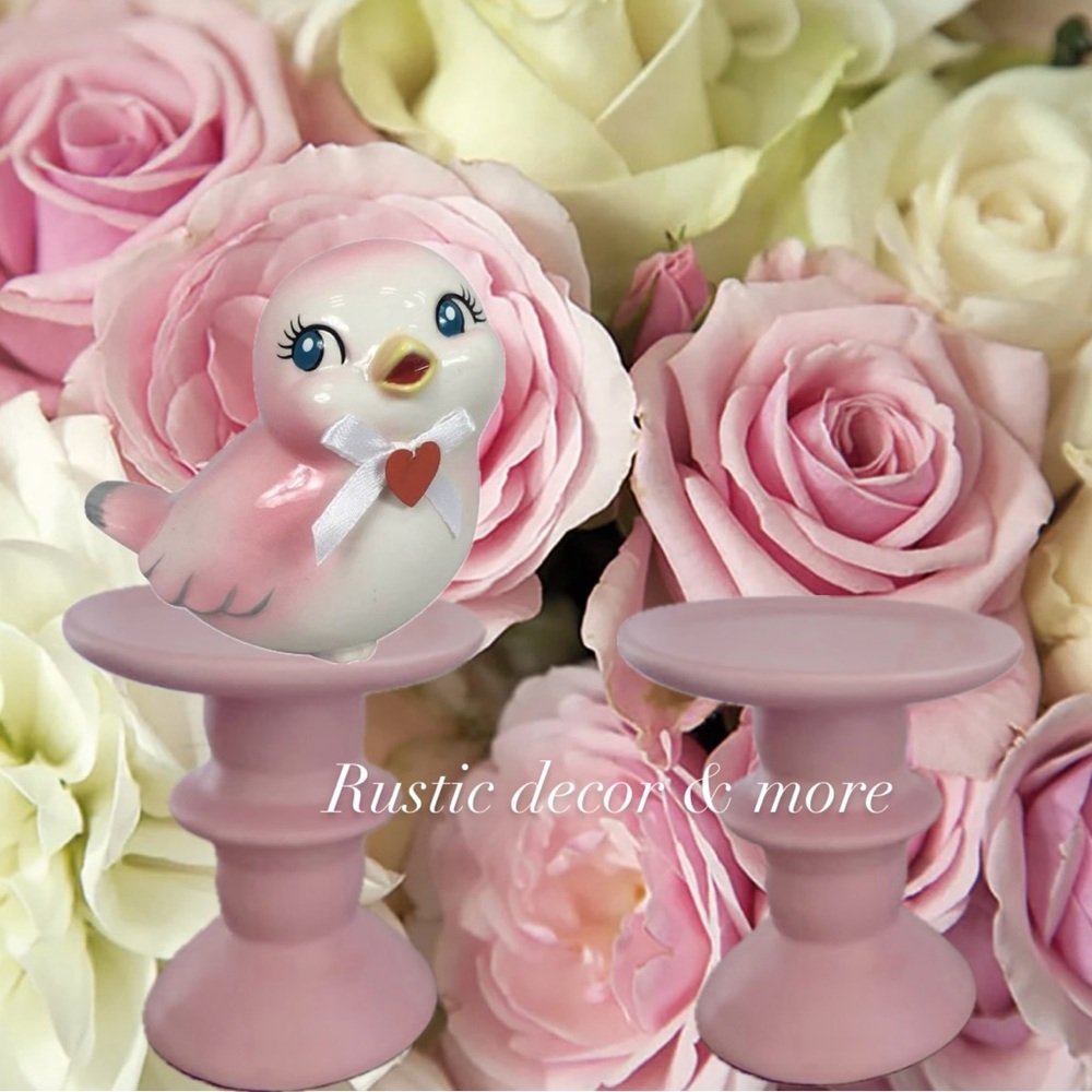 💕Blush / Pink ceramic risers for your tier trays